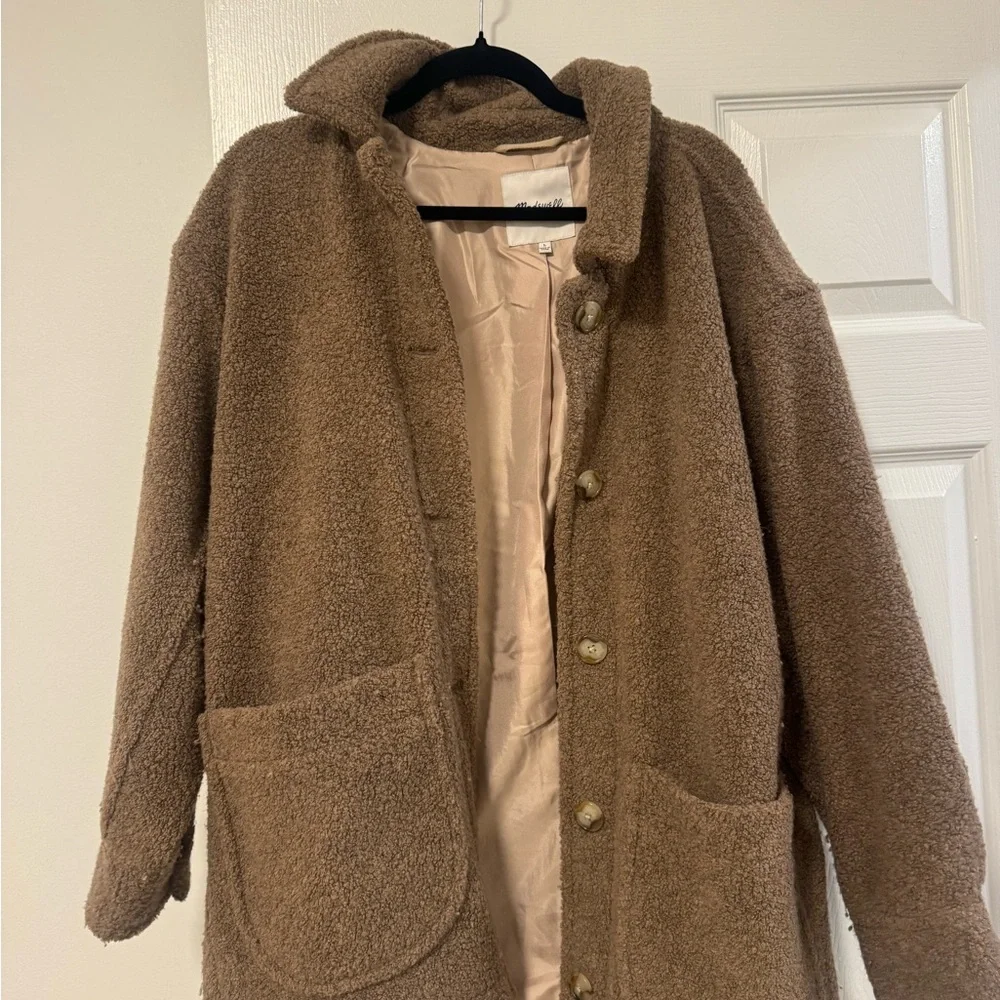 NWOT Madewell Tan Fleece-Lined Jacket - Picture 3 of 5